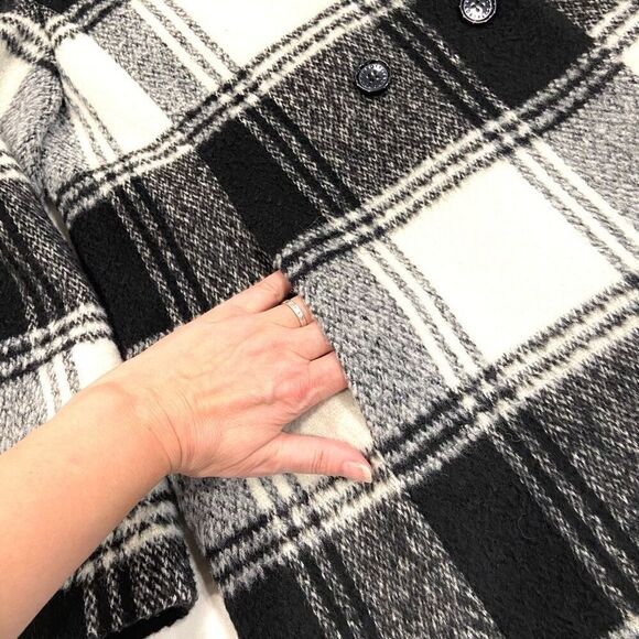 TALBOTS Brushed Wool Blend Coat (oversized Sz M) - Picture 6 of 13